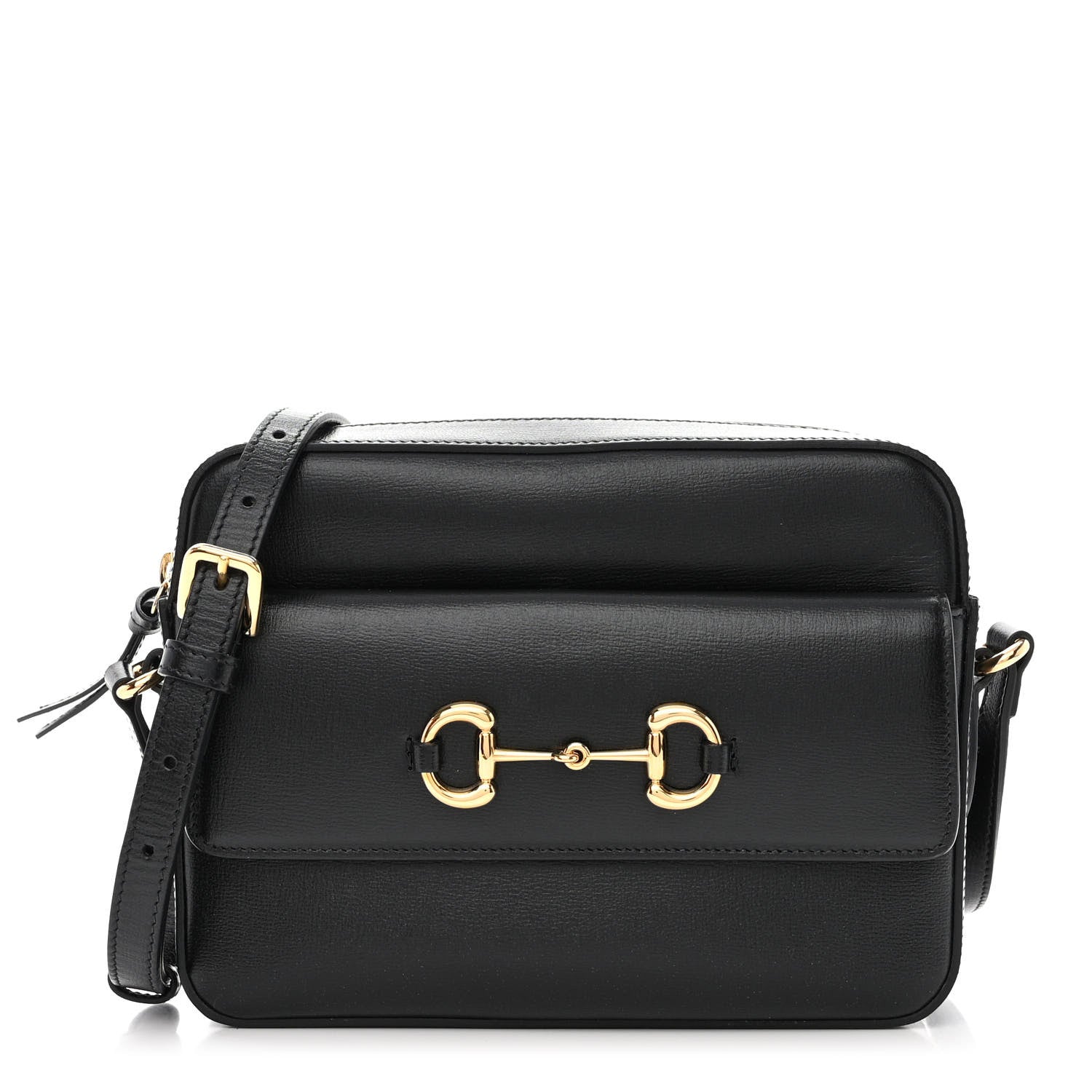 Gucci Azalea Calfskin Small Horsebit 1955 Shoulder Bag Black 1 of 11