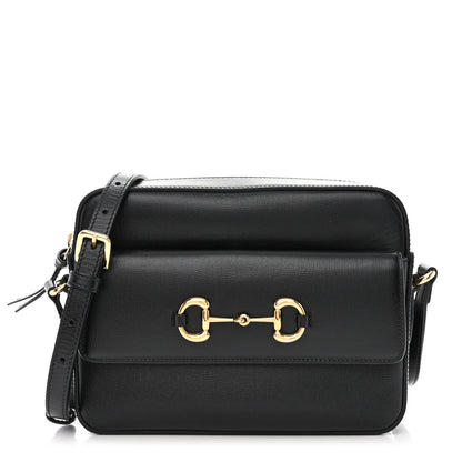 Gucci Azalea Calfskin Small Horsebit 1955 Shoulder Bag Black 1 of 11