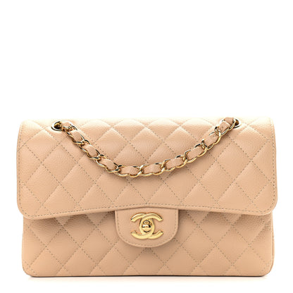 Chanel Caviar Quilted Small Double Flap Beige 1 of 9