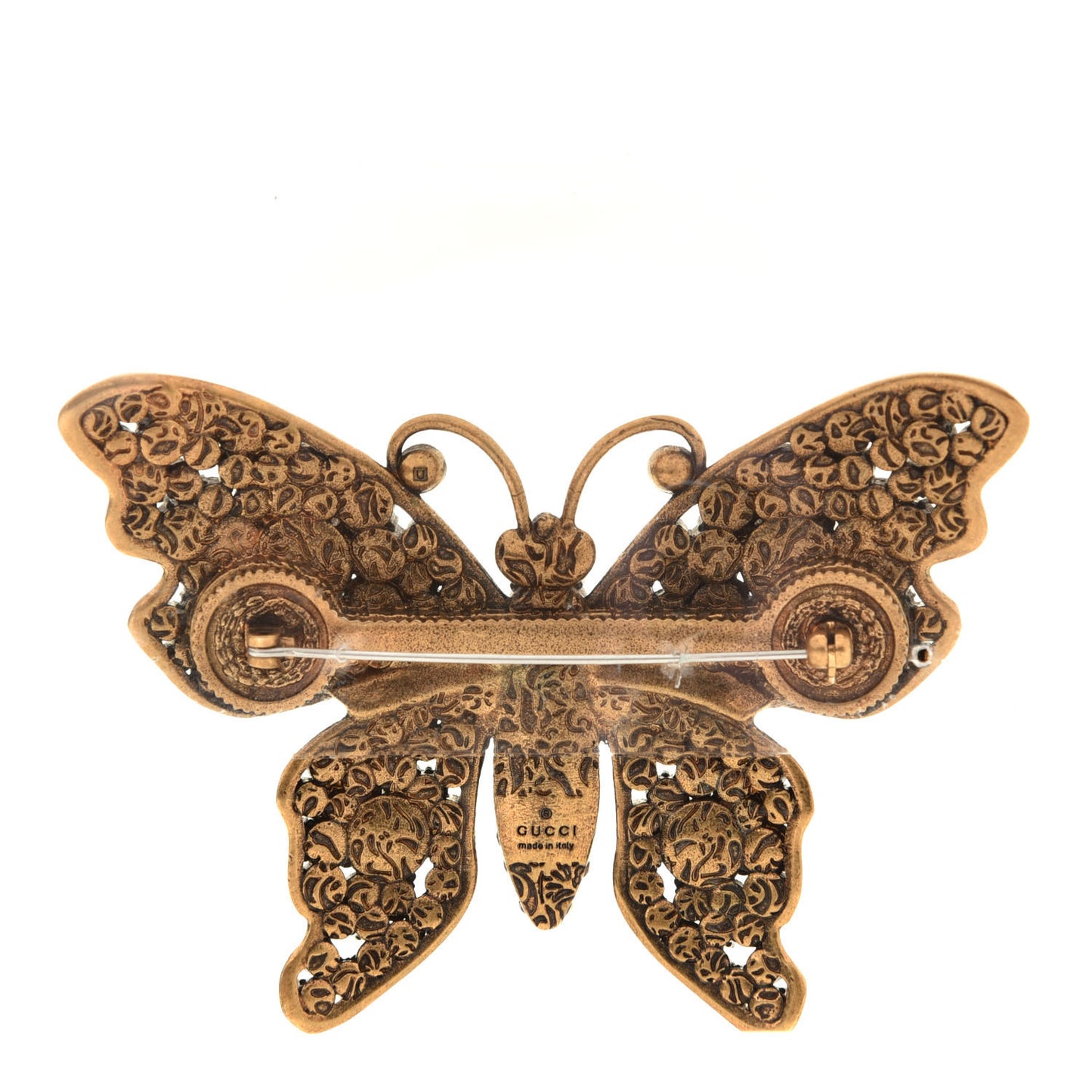 Crystal Butterfly Brooch Multicolor