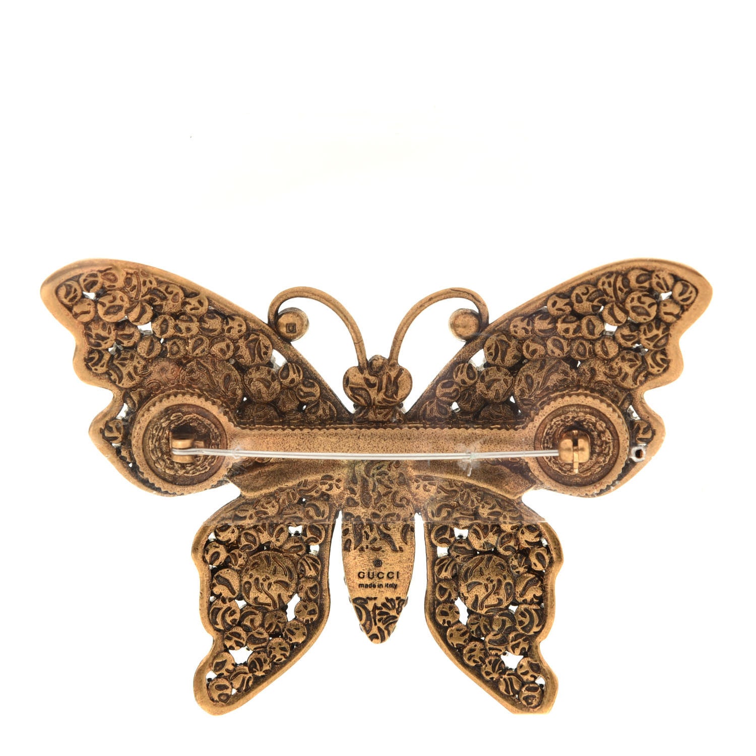 Gucci Crystal Butterfly Brooch Multicolor 4 of 7