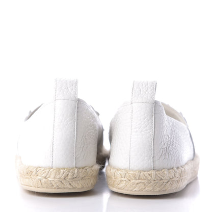 Louis Vuitton Calfskin Tropical Bloom Espadrille Flat 37.5 White 7 of 11