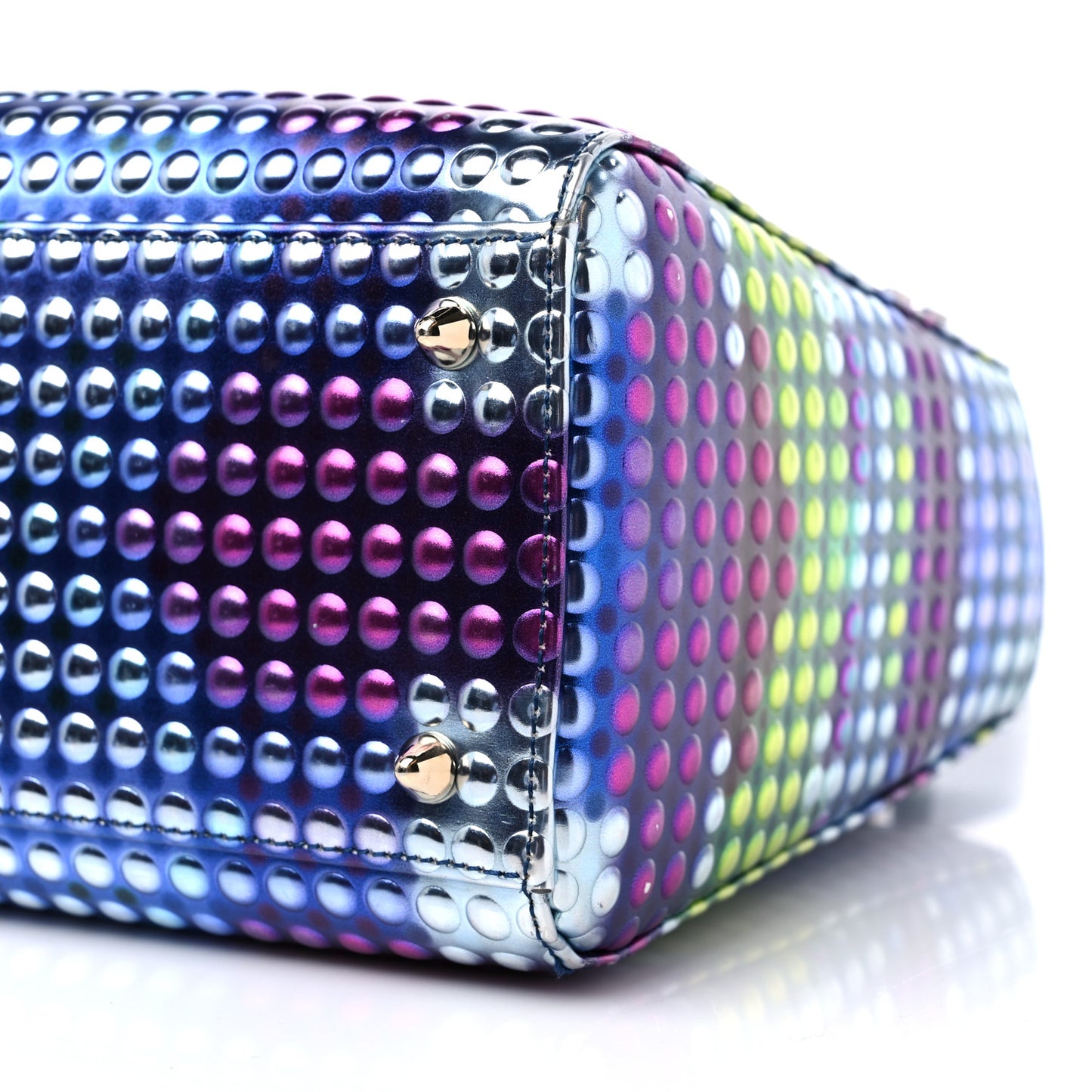 Patent Studded Medium Li Shurui Lady Dior Art Black Multicolor