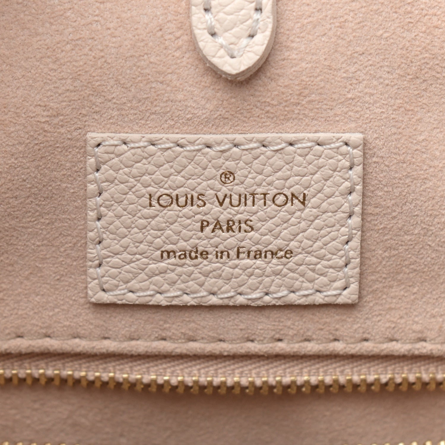 Louis Vuitton Empreinte Monogram Spring In The City Onthego MM Kaki Beige Cream 6 of 10