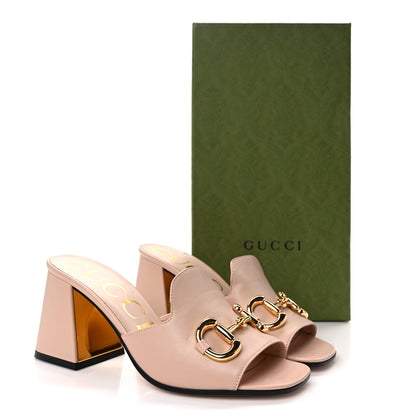 Gucci Nappa Horsebit 75mm Slide Sandals 37 Skin Rose 11 of 11