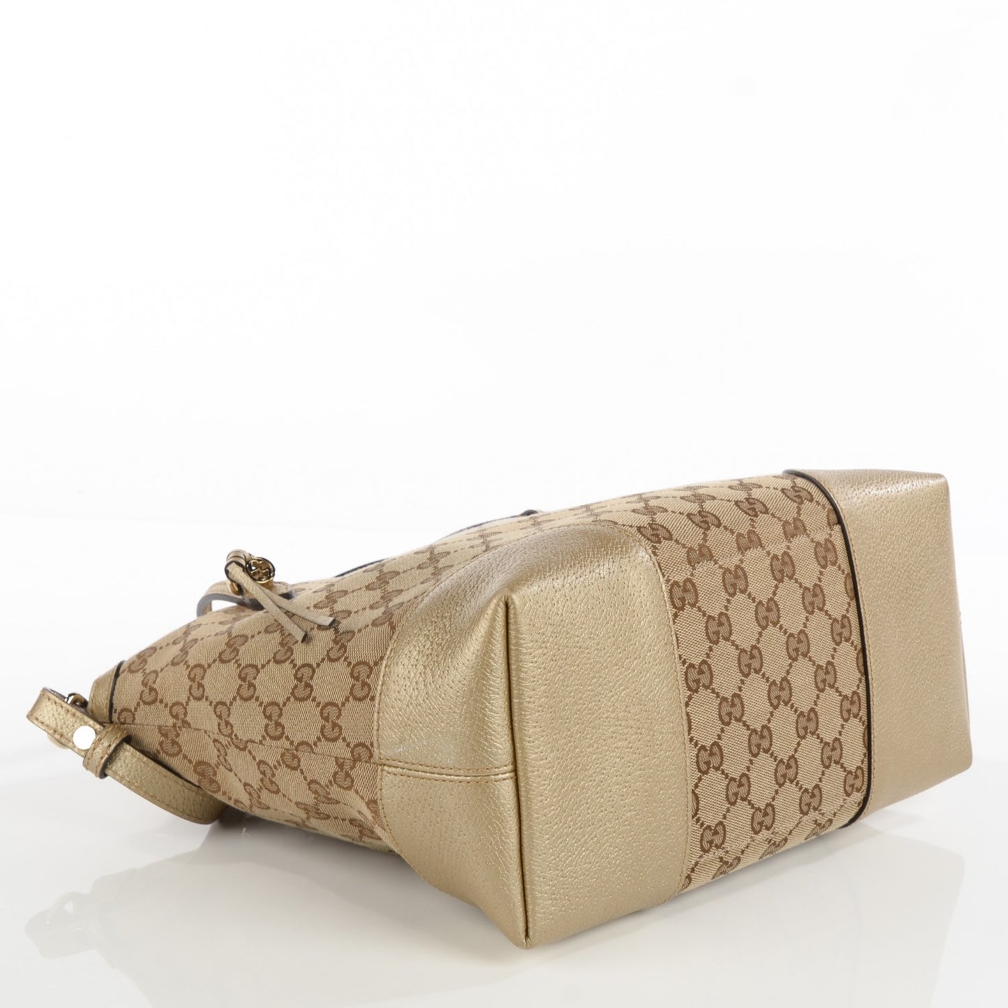Monogram Medium Bree Foldover Tote Golden Beige