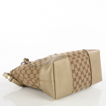 Gucci Monogram Medium Bree Foldover Tote Golden Beige 4 of 7