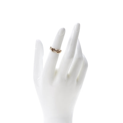 Hermes 18K Rose Gold PM Chaine D'Ancre Enchainee Ring 48 4.5 2 of 5