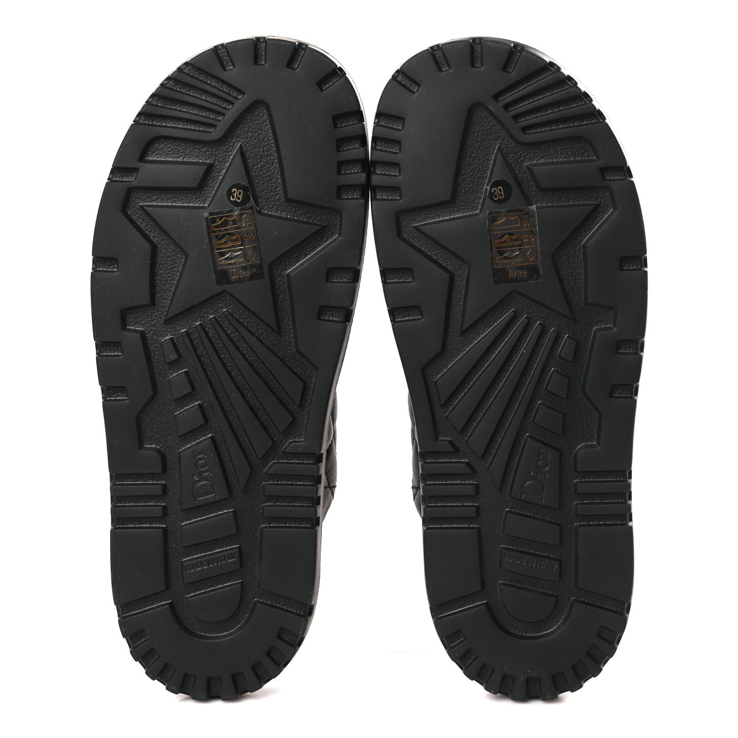 Calfskin Cannage Dtwist Espadrille Platform Sandals 39 Black