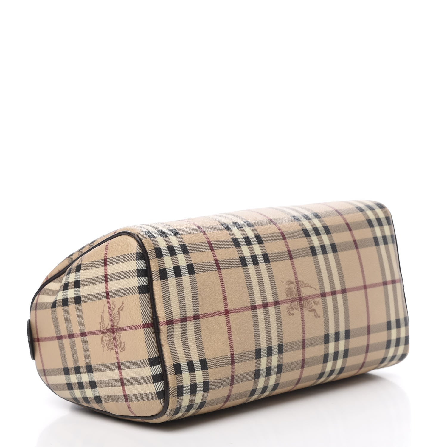 Burberry Haymarket Check Small Chester Bowling Bag Chocolate 3 of 16