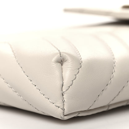 Gucci Calfskin Matelasse Mini GG Marmont Crossbody Bag White 9 of 14