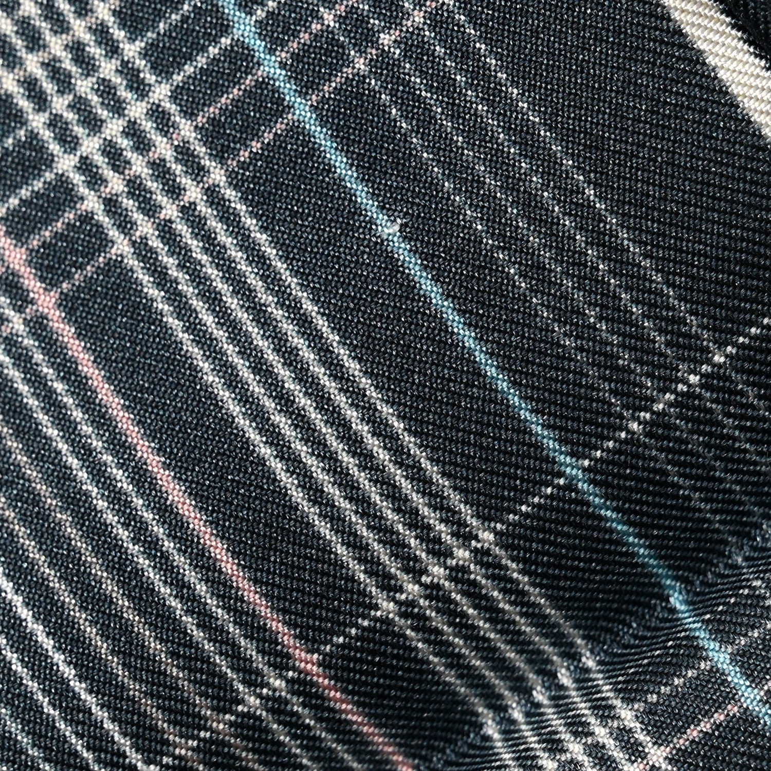 Louis Vuitton Silk Monogram Plaid Pocket Square Scarf 4 of 4