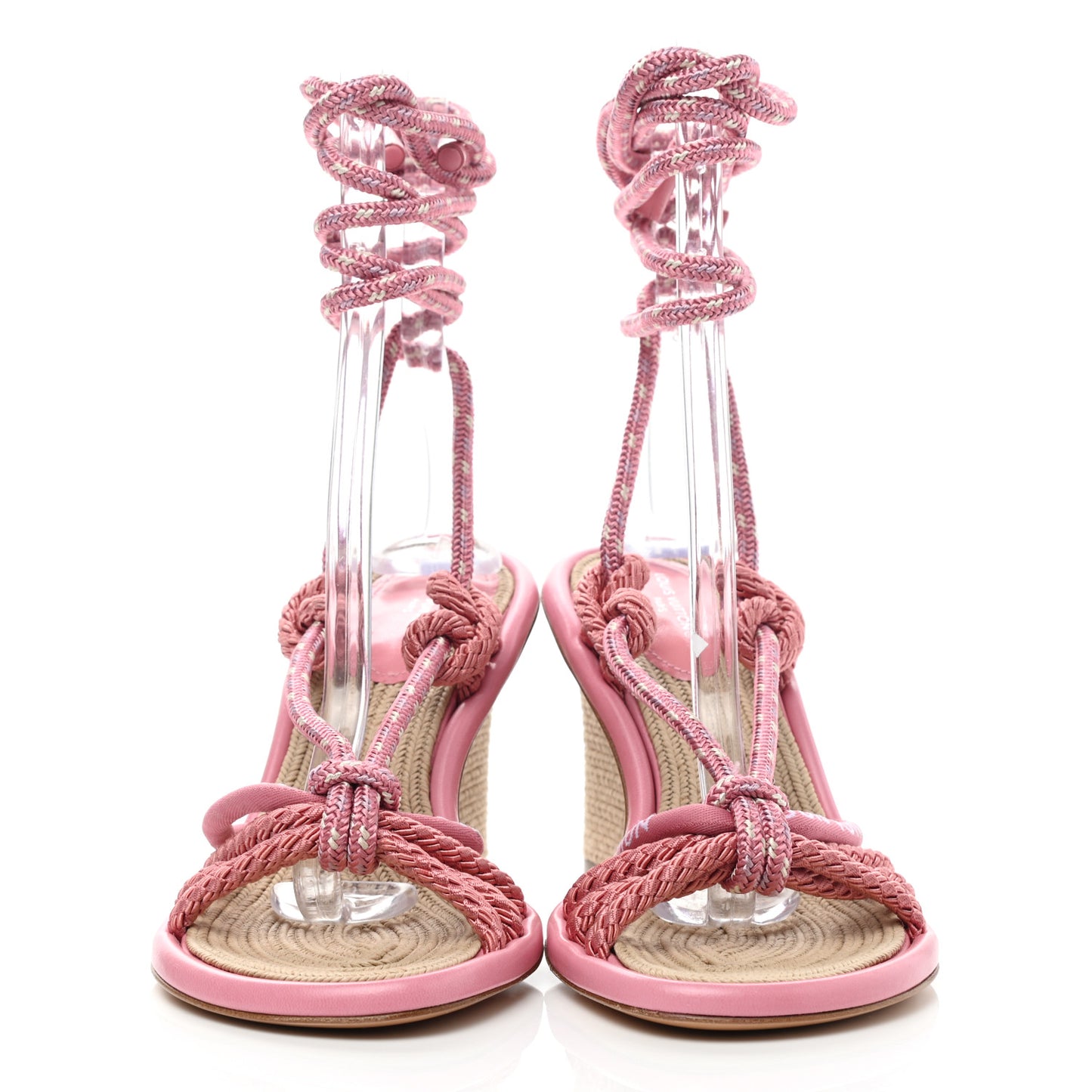 Fabric Maia Rope Wedge Sandal 37.5 Rose Clair