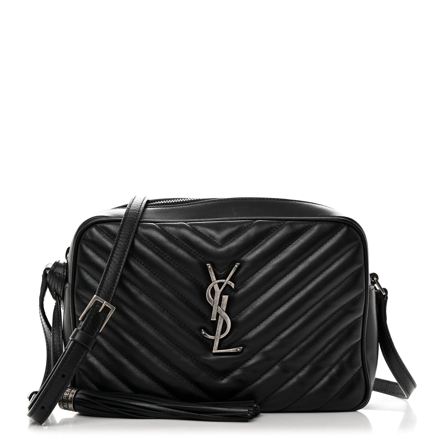 Saint Laurent Calfskin Matelasse Monogram Lou Camera Bag Black 1 of 10
