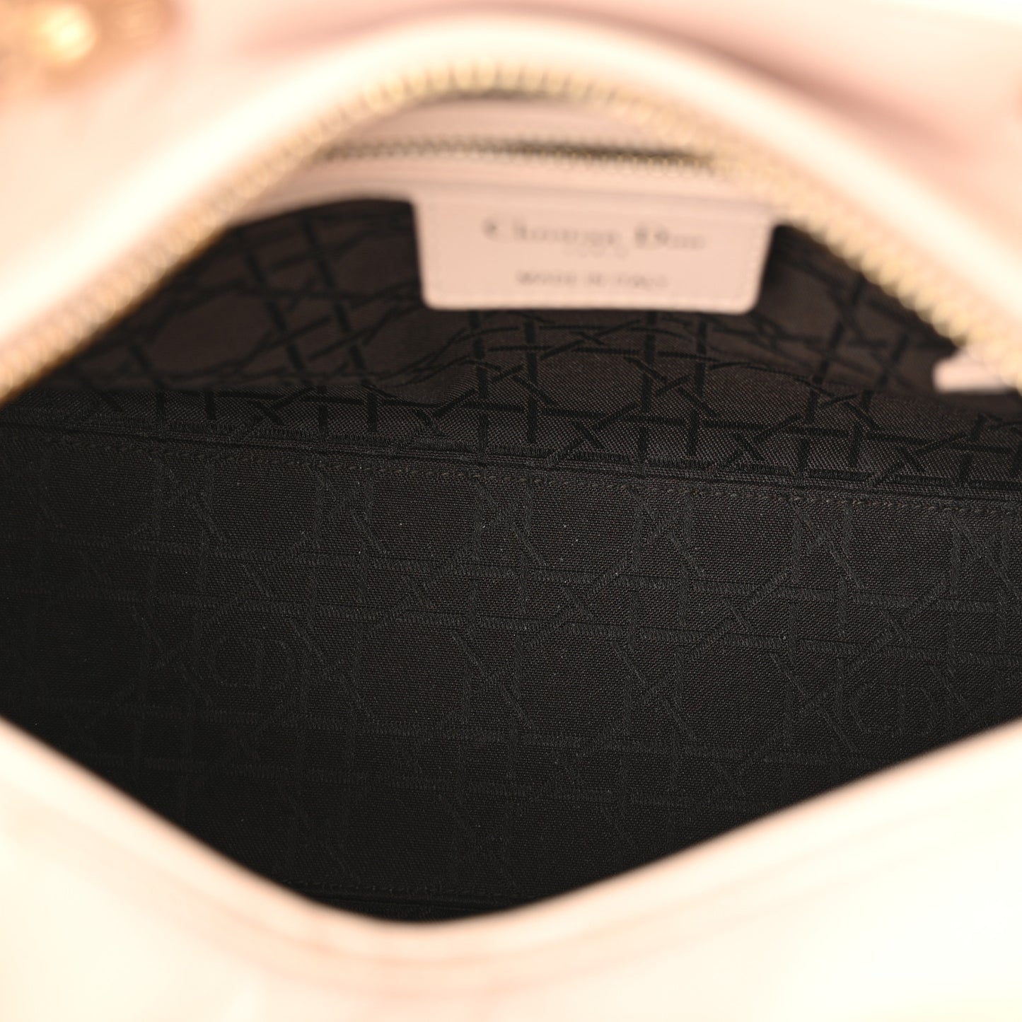 Lambskin Cannage Medium Lady Dior Light Pink