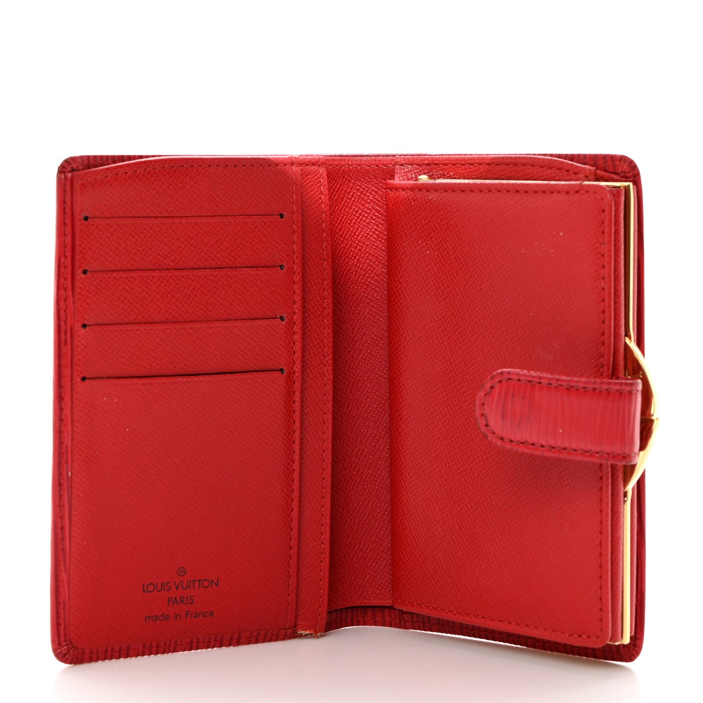 Epi French Purse Wallet Castillan Red