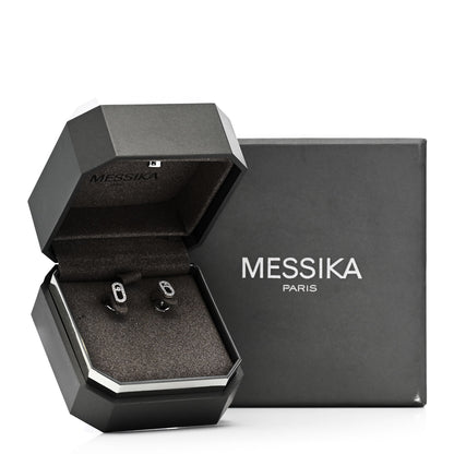Messika 18K White Gold Diamond Move Uno Earrings 7 of 7