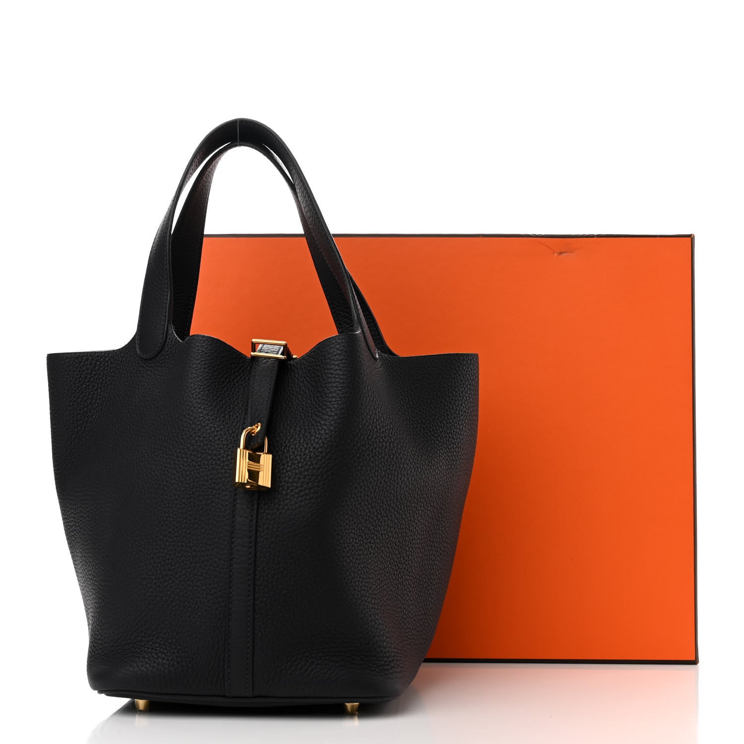 Hermes Taurillon Clemence Picotin Lock 22 MM Bleu Nuit 11 of 11