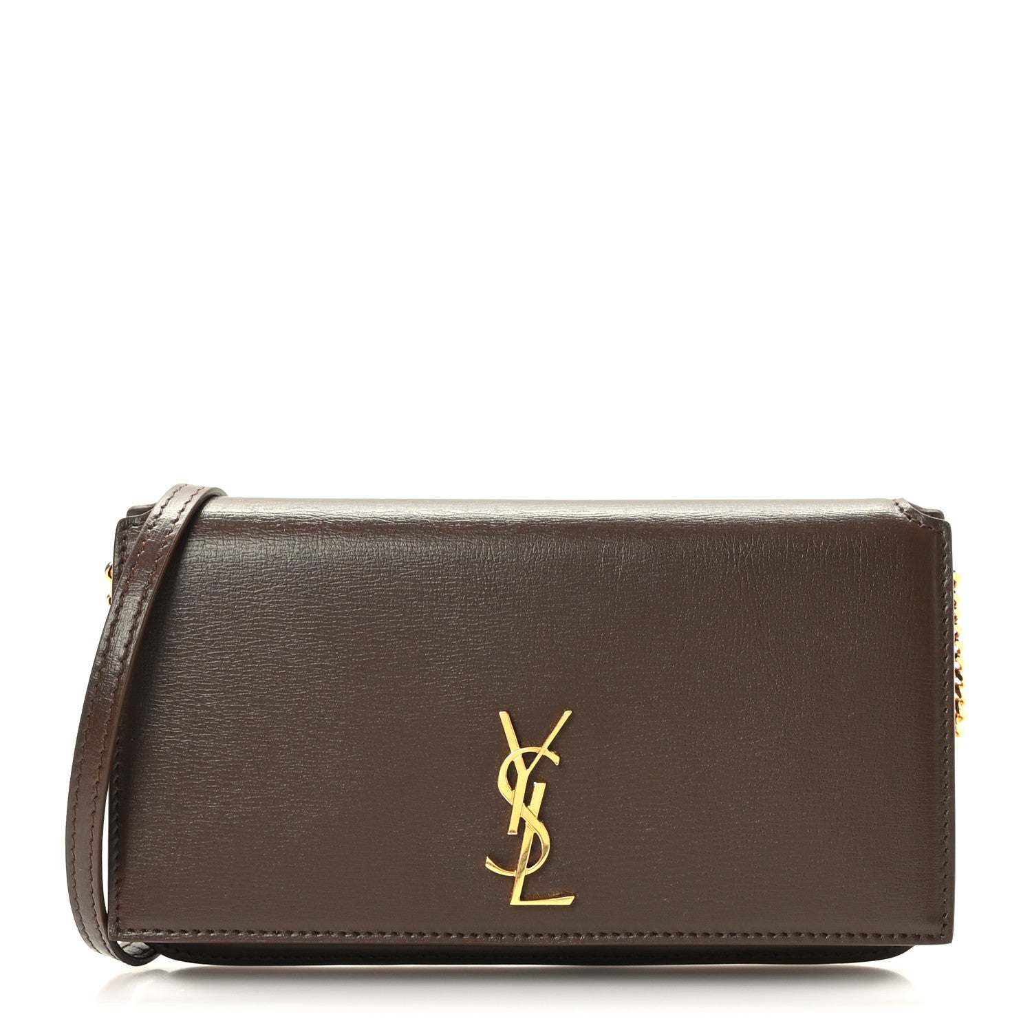 Saint Laurent Smooth Calfskin Monogram Phone Holder Crossbody Brick 1 of 10