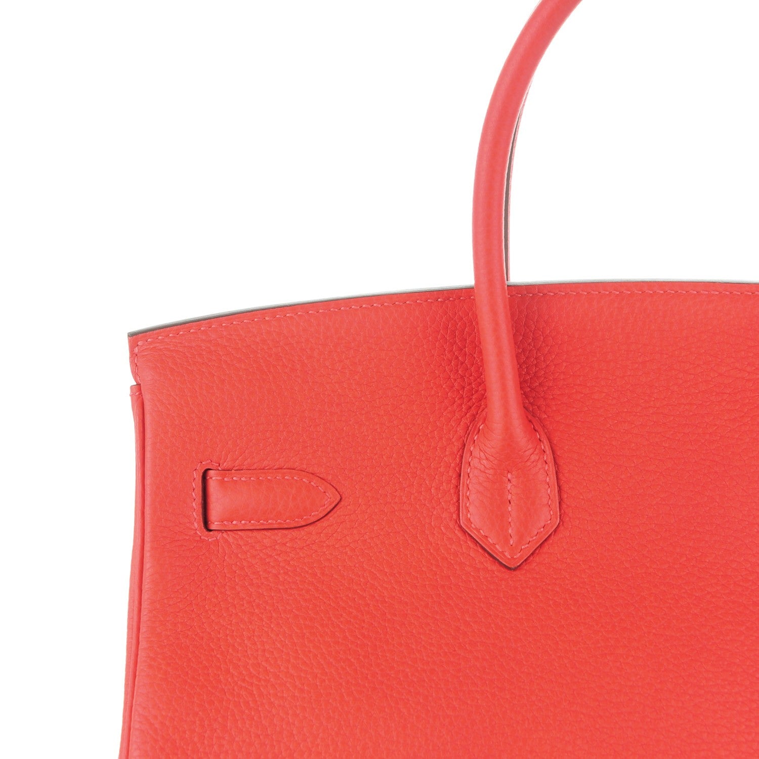 Hermes Taurillon Clemence Birkin 35 Rouge Pivoine 19 of 24