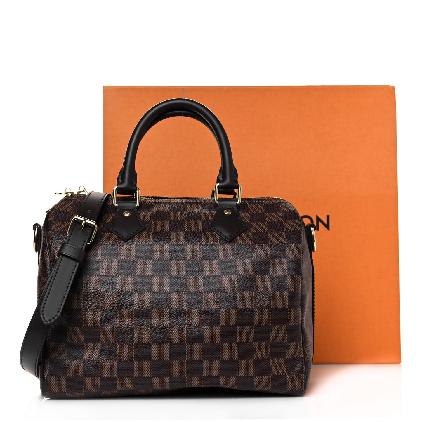 Damier Ebene Speedy Bandouliere 25