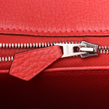Hermes Taurillon Clemence Birkin 35 Bougainvillea 20 of 33