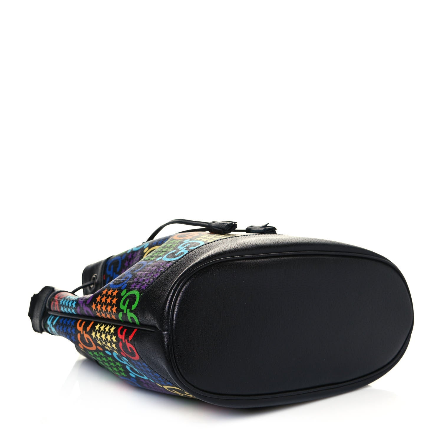 Gucci GG Supreme Monogram Psychedelic Bucket Bag Black 4 of 12