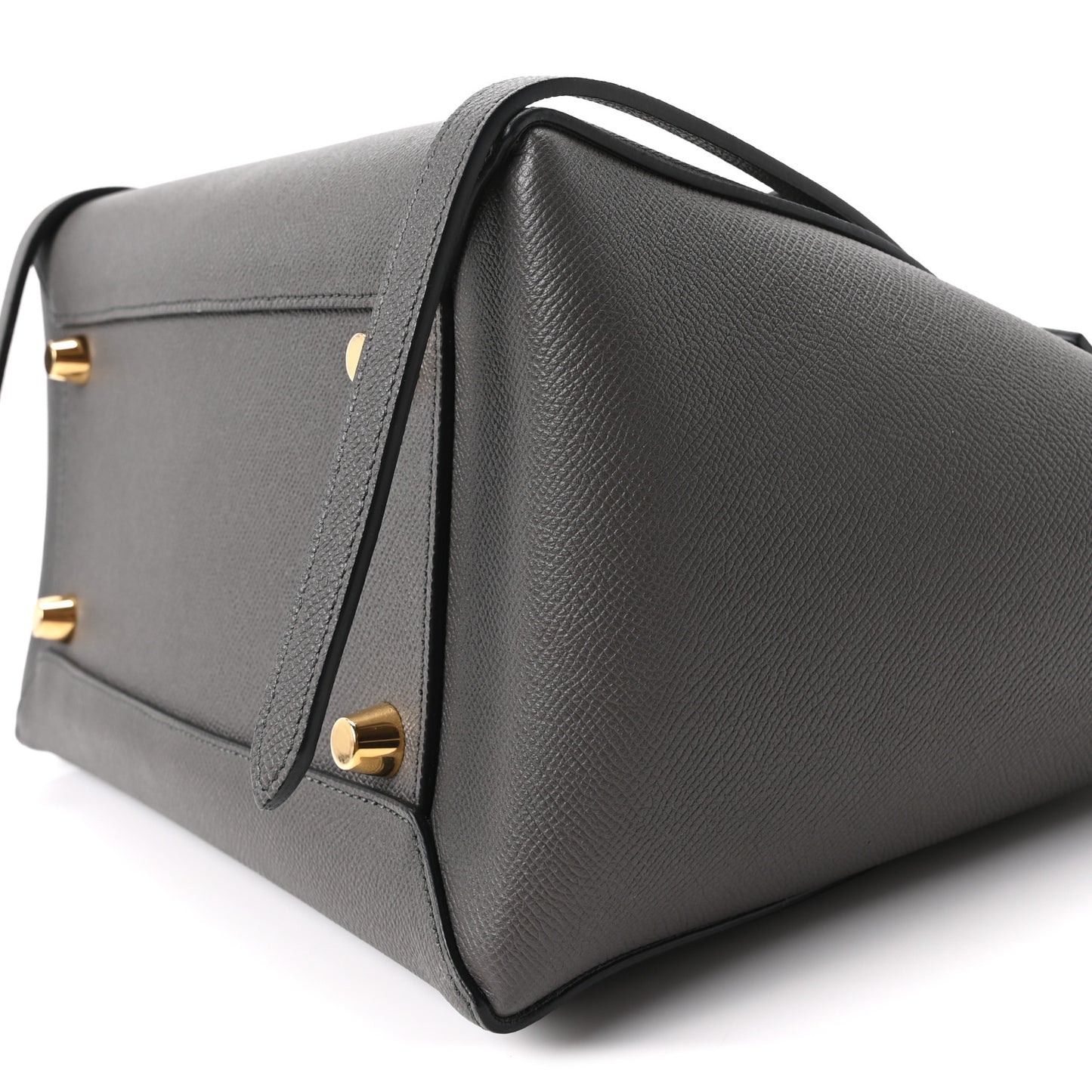 Grained Calfskin Mini Belt Bag Grey