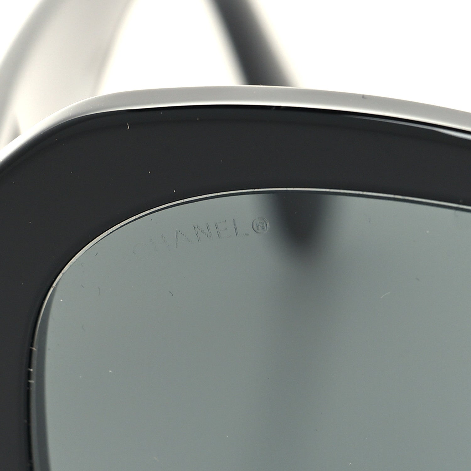 Chanel Acetate Crystal CC Shield Sunglasses 5497-B-A Black 7 of 8