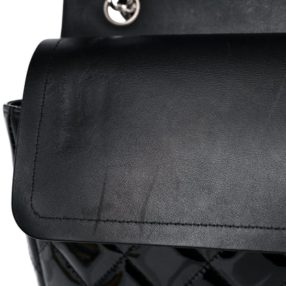 Chanel Patent Quilted Jumbo Double Flap Black 11 of 16