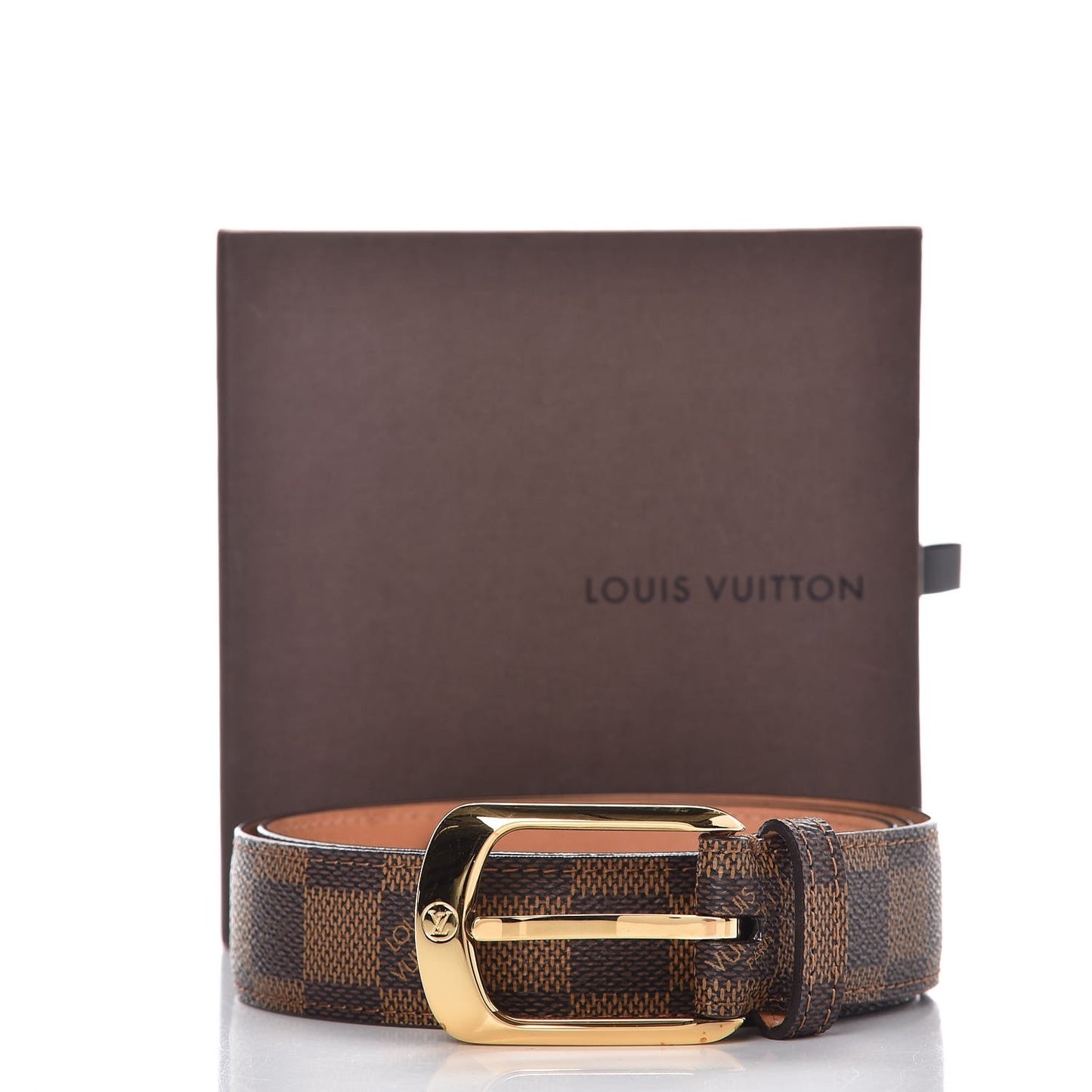 Damier Ebene 30mm Ellipse Belt 80 32