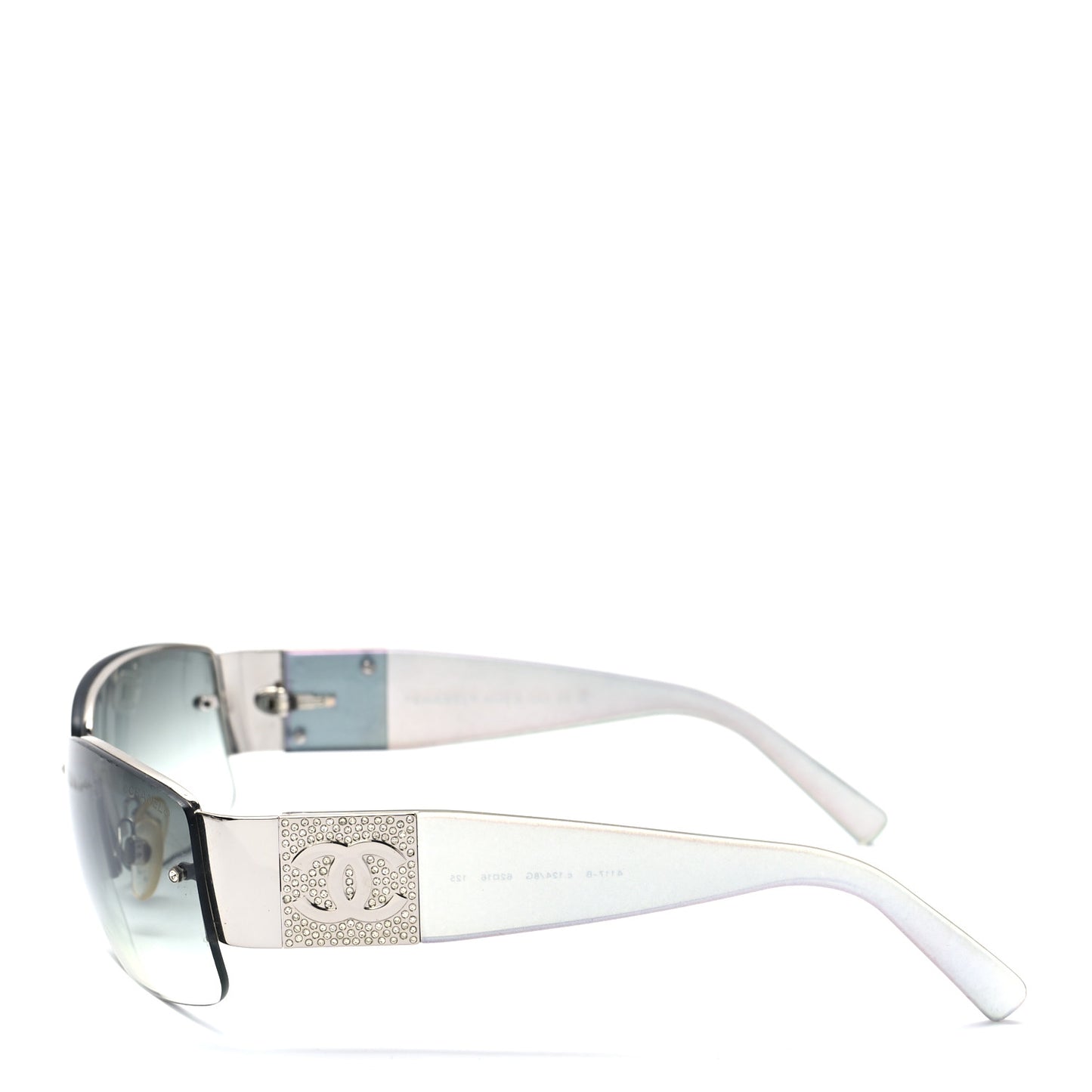 Crystal CC Sunglasses 4117-B Silver