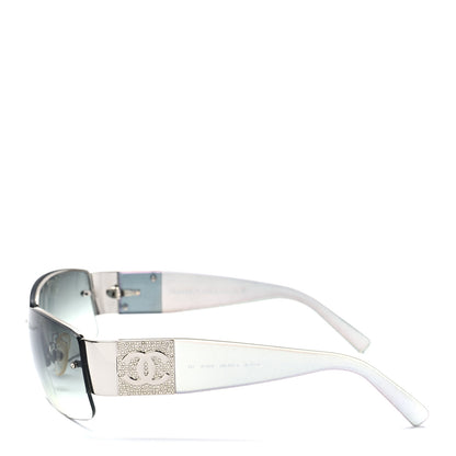 Chanel Crystal CC Sunglasses 4117-B Silver 3 of 6