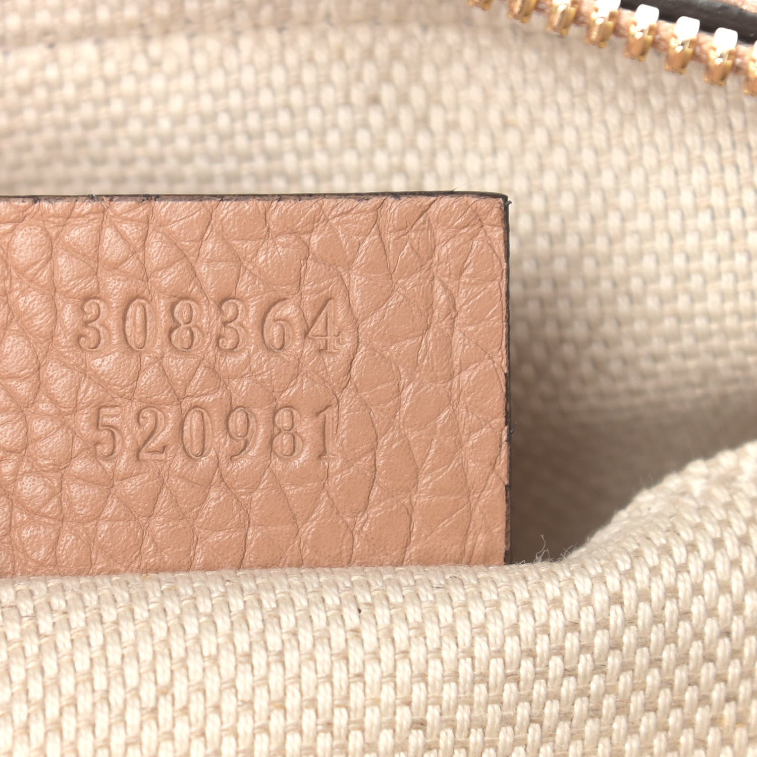 Gucci Pebbled Calfskin Small Soho Disco Bag Camelia 7 of 10