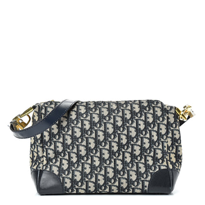 Christian Dior Monogram Shoulder Bag Navy Blue 1 of 19