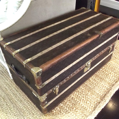 Louis Vuitton Antique WARDROBE Steamer TRUNK 2 of 11