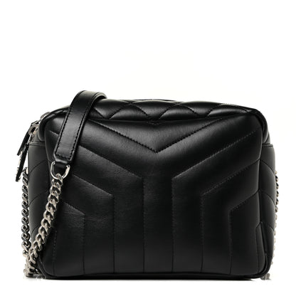 Saint Laurent Calfskin Y Quilted Monogram Small Loulou Bowling Bag Black 1 of 12