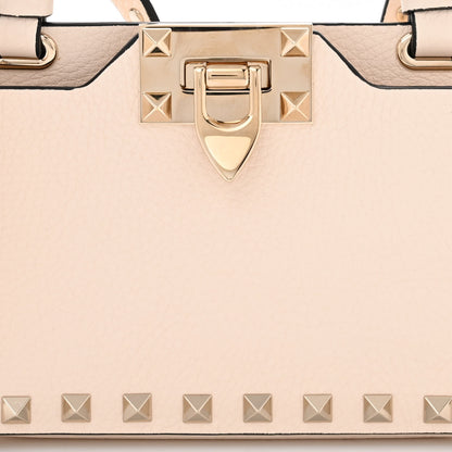 Valentino Garavani Pebbled Calfskin Rockstud Phone Case Crossbody Ivory 7 of 10