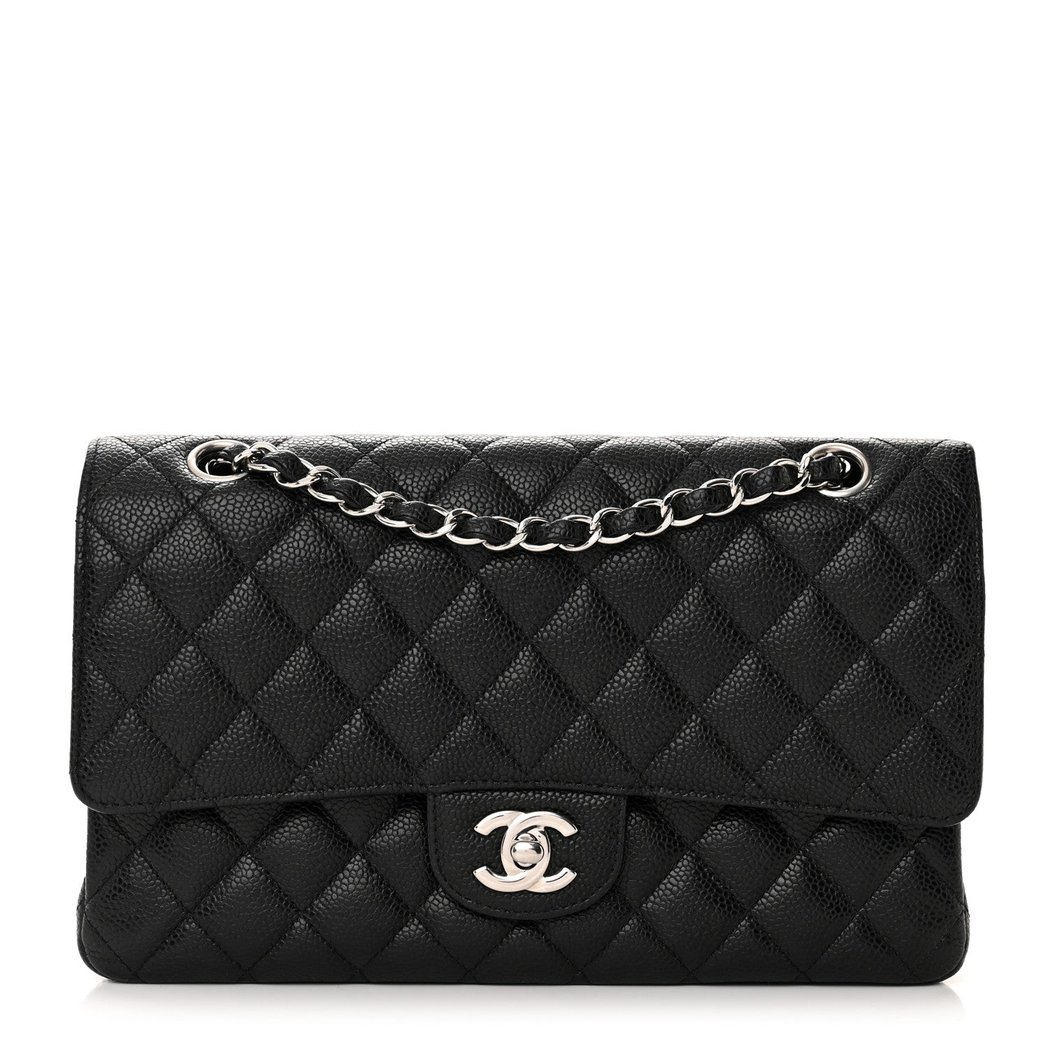 Chanel Caviar Quilted Medium Double Flap Black 1 of 13