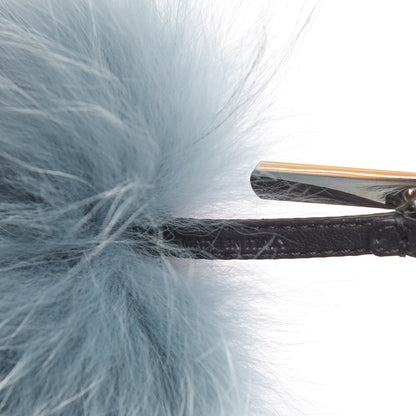 Fendi Fox Mink Rabbit Fur Vitello Flamingo Mini Monster Bag Bug Charm Lagoon Black Multicolor 5 of 6