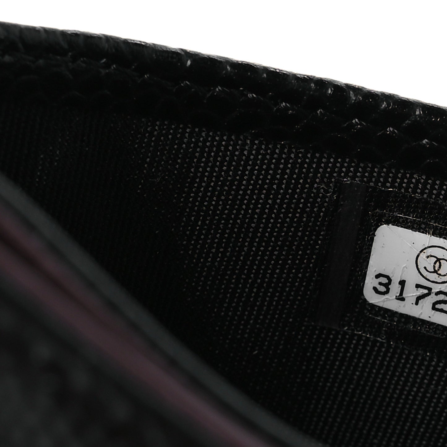 Caviar Quilted Card Holder Black