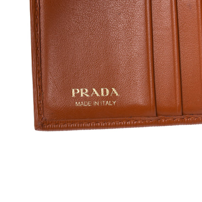 Prada Vitello Move Bifold Wallet Papaya 6 of 7