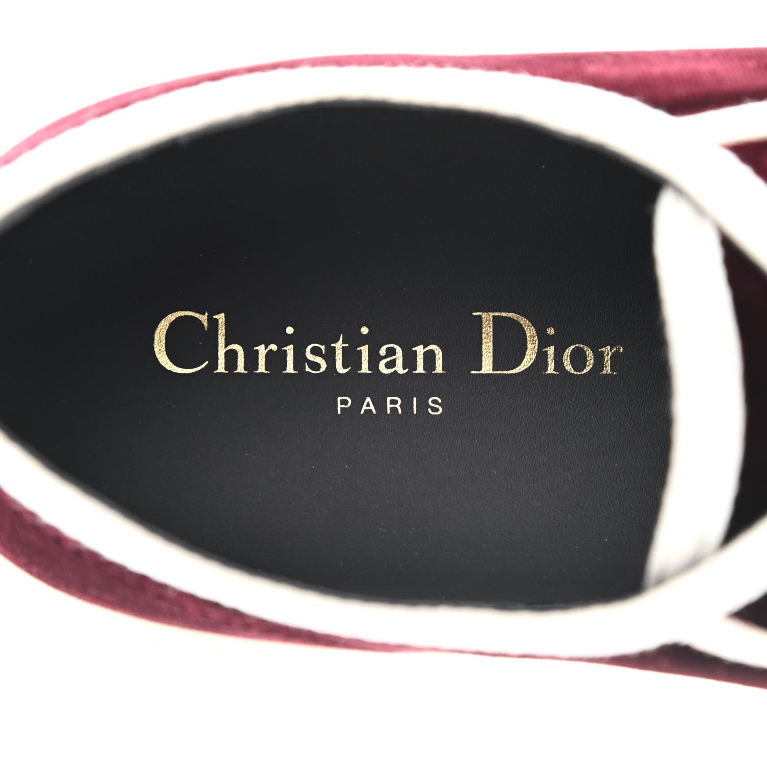 Christian Dior Velvet Walk'N'Dior Low Top Sneakers 41 Deep Amaranth 6 of 9