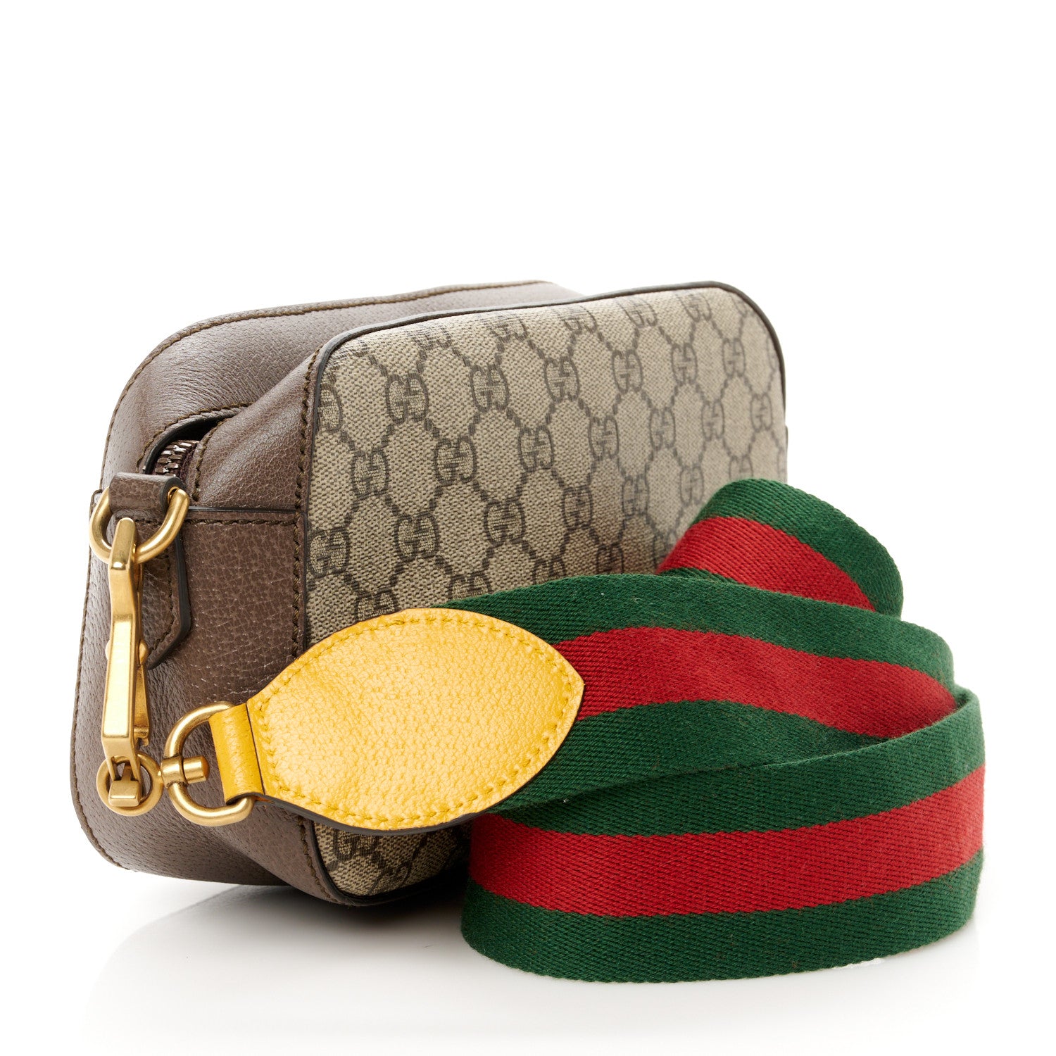 Gucci GG Supreme Monogram Web Neo Vintage Shoulder Bag Beige New Acero Crop 3 of 10