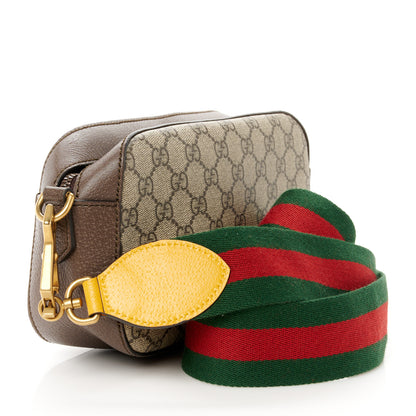 Gucci GG Supreme Monogram Web Neo Vintage Shoulder Bag Beige New Acero Crop 3 of 10