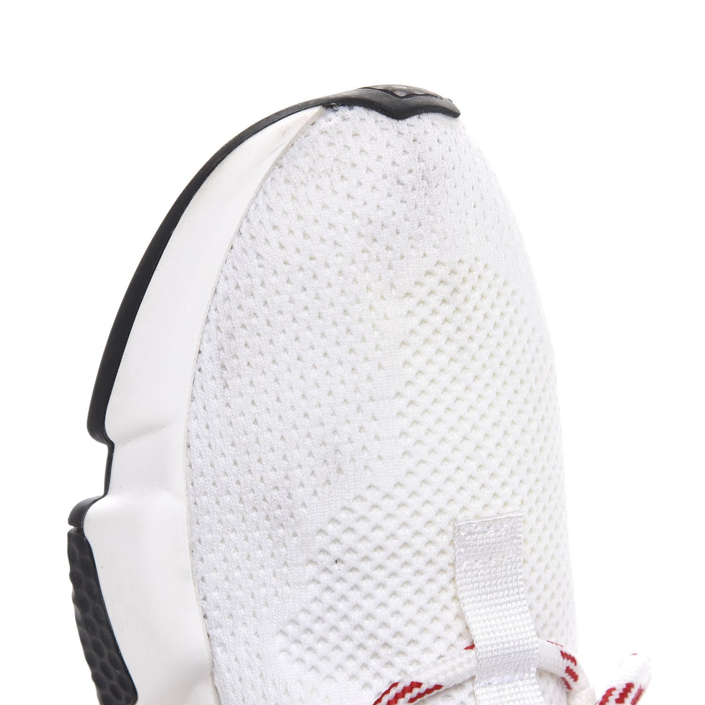 Knit Womens Speed Lace Up Sneakers 36 White