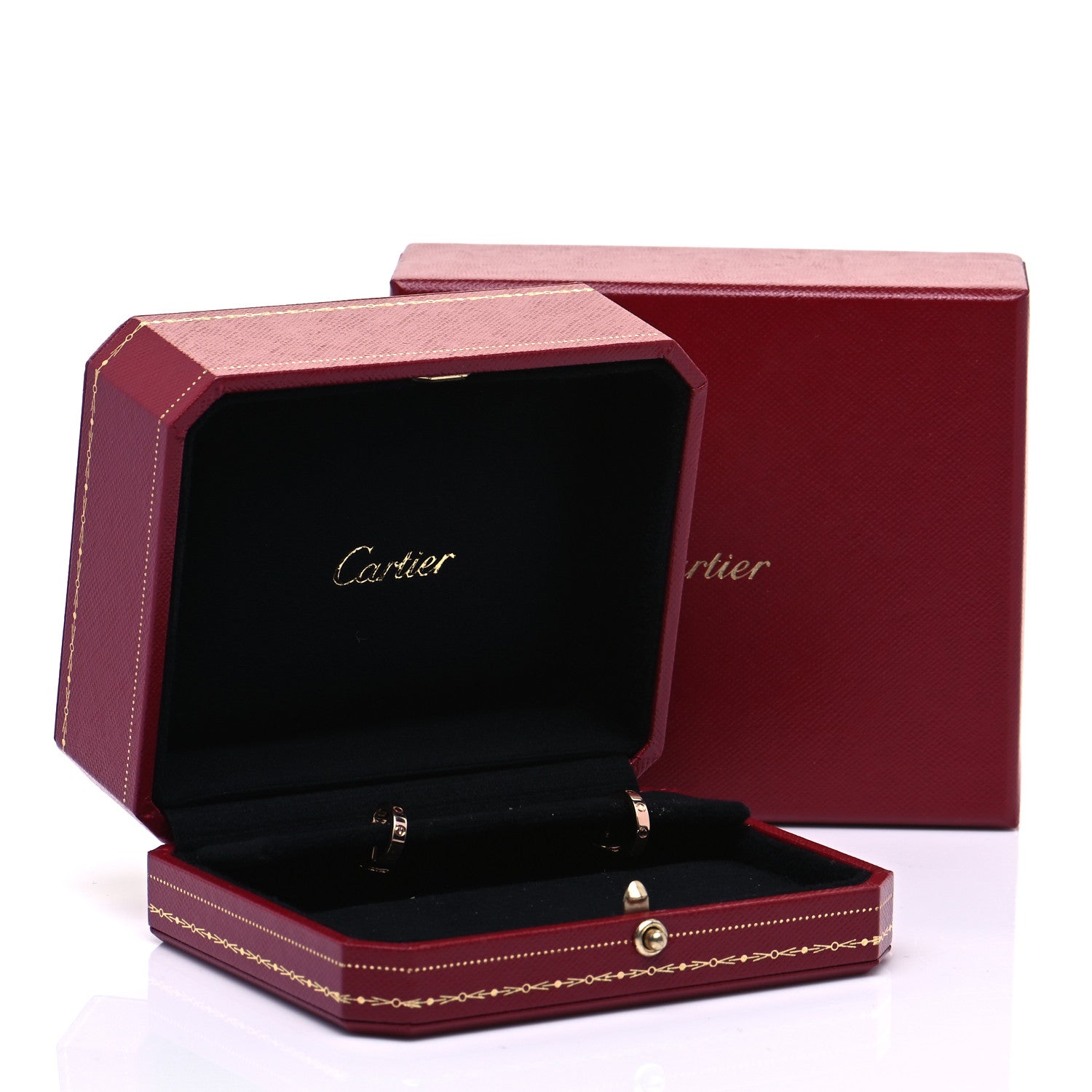 Cartier 18K Pink Gold Small LOVE Hoop Earrings 8 of 8