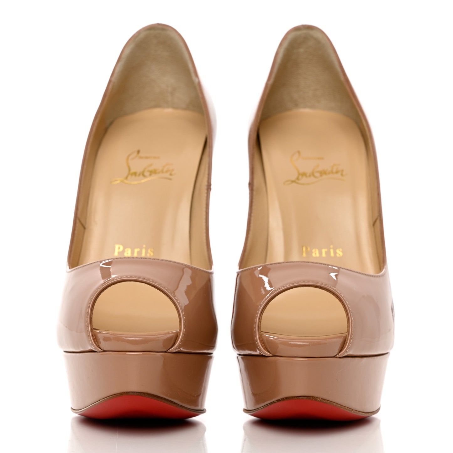 Patent Lady Peep 150 Pumps 37 Nude