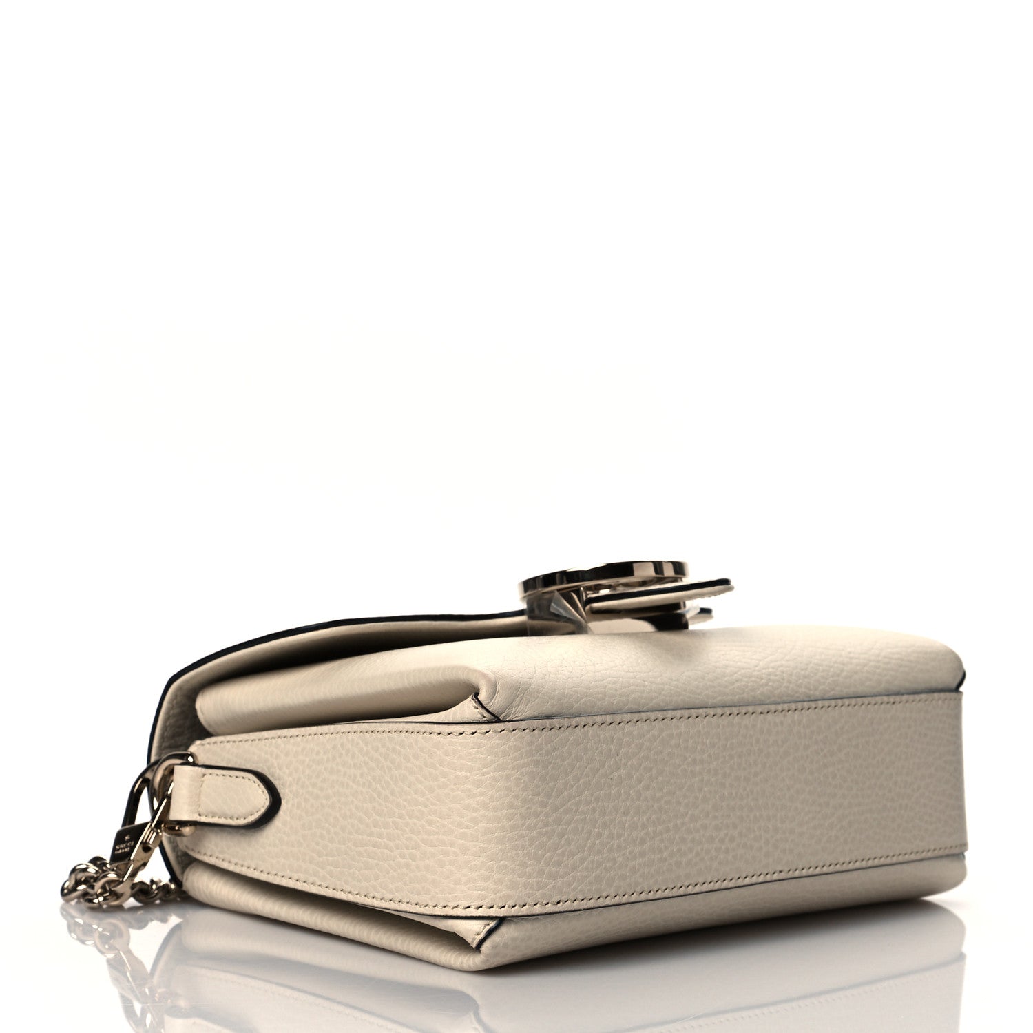Gucci Dollar Calfskin Interlocking G Crossbody Bag Mystic White 4 of 11