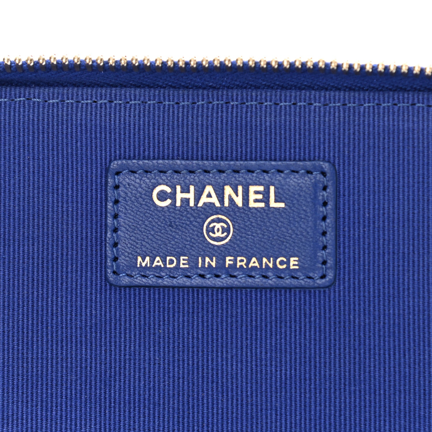 Chanel Lambskin Quilted Small Top Handle Vanity Case With Chain Blue 6 of 11